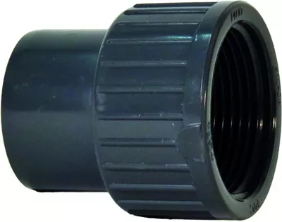 [GFPVPRAC20-12MF] PVC-U solvent weld male × BSP female adaptor – PN10 – Georg Fischer (20mm x 1/2")