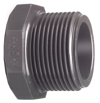 [GFPVPBOU38] PVC-U BSP male plug – PN10 – Georg Fischer (3/8")