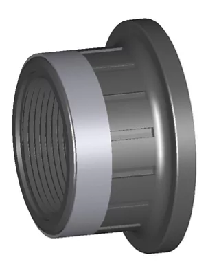 [GFVAB-PVPPIECEFOLLE38F] Reinforced PVC-U loose union ends BSP female for ball valve 546 PRO – PN16 – Georg Fischer (3/8")