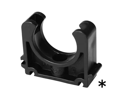 [GFPPFIX16] Zwarte PP-buisklem 061H – Georg Fischer (16mm)