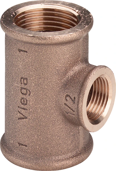 [BRT34-12] Viega Bronze Reducing Tee (3/4" x 1/2")