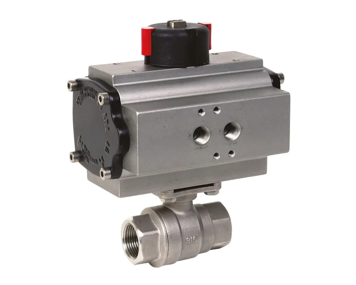 Vanne à boule inox 316 pneumatique 715XS