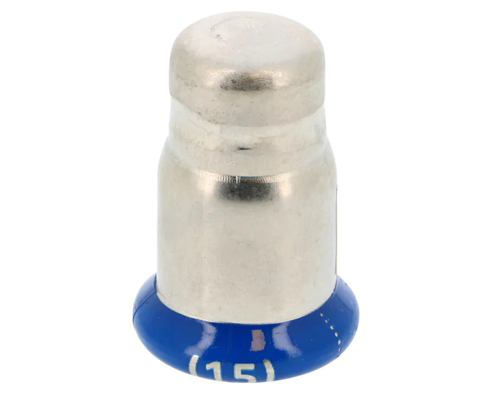 [INSBON15] Bonnet inox 316L à sertir - Mâchoire M (15mm)