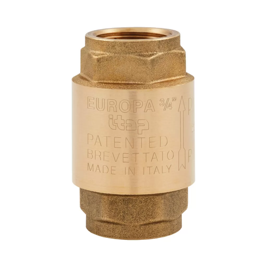 Europa brass check valve