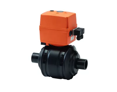 [GFCF4VAB32-230V] Isolierter motorisierter Kugelhahn mit Spitzenden, SDR11, Typ 179, COOL-FIT 4.0 – Georg Fischer (32mm)