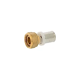 [PEXSRAC16-38FEM] PEX à sertir laiton (TH/U) raccord écrou mobile BSP femelle (16mm x 3/8")