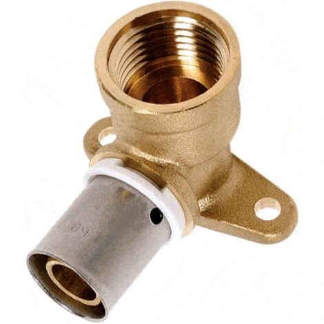 [PEXSCUL16-12F] PEX à sertir laiton (TH/U) Culasse BSP Femelle (16mm x 1/2")