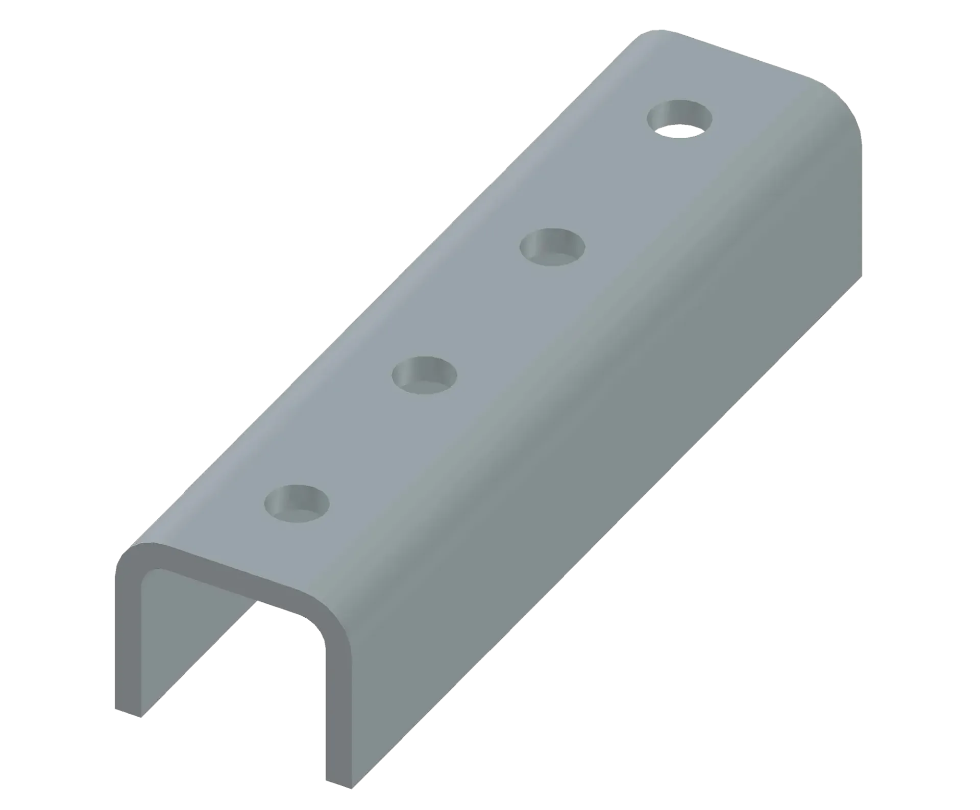 [GARAIL41-RACCORD] Raccord extérieur en U galva pour rail 41mm (2cm)
