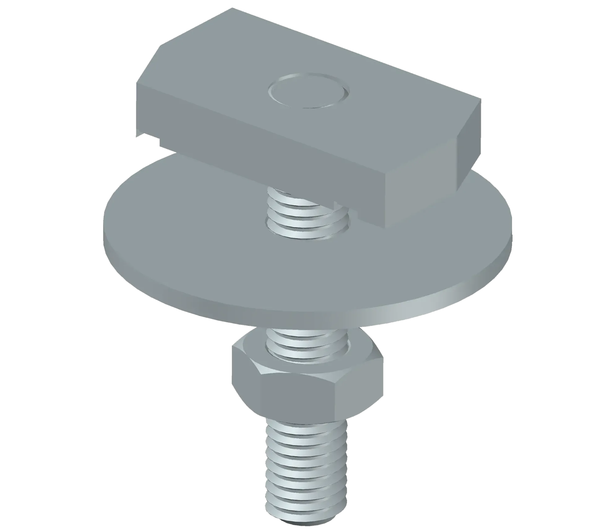 [GARAIL41-ECRCOUM12.30] Schuifmoer M12x30 mm voor 41 mm verzinkt montagerail