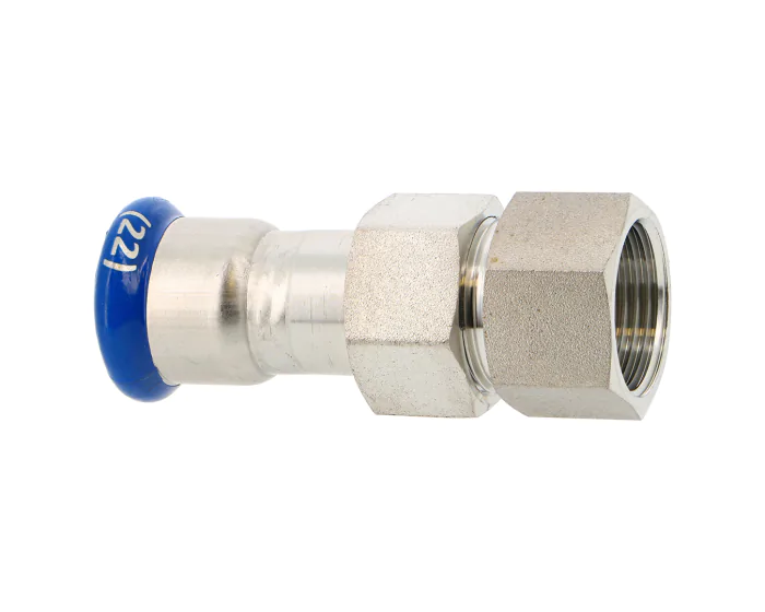 [INSUNI22-34F] Raccord union femelle BSP inox 316L à sertir - Mâchoire M (22mm x 3/4")