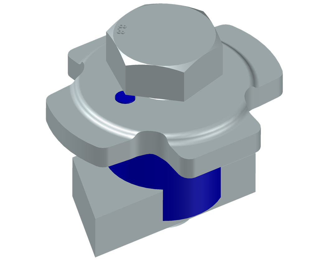 Curseur rapide avec boulon M10 pour rail strut galva 41mm