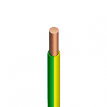 Fil de cuivre monobrin VOB (H07V-U) GG Eca Vert-Jaune
