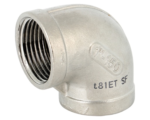 Coude 90° inox BSP Femelle-Femelle CF8M PN20