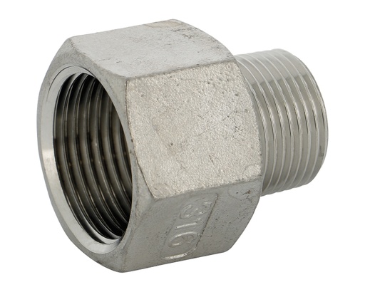 Réduction femelle-mâle inox BSP CF8M PN20