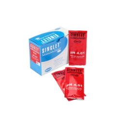 [POCKETPRO-TAMPONPH4] Tampon de pH à usage unique Singlet, pH de 4,01, paquet de 20