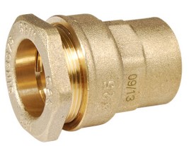 Raccord à compression en laiton Sferaco femelle