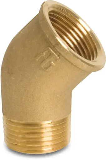 Coude 45° MF laiton