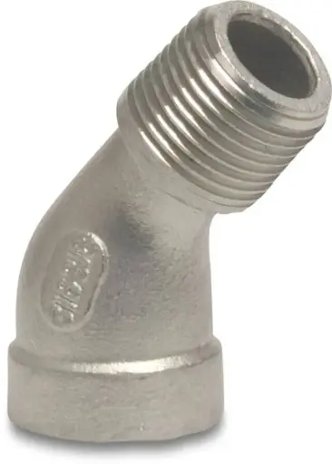 Coude 45° MF inox