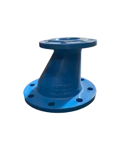 Réduction en fonte tangentielle à brides fixes