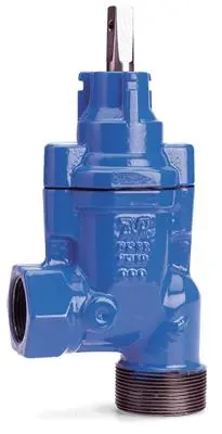 Robinet d'arrêt en fonte équerre 90° AVK BSP mâle x BSP femelle