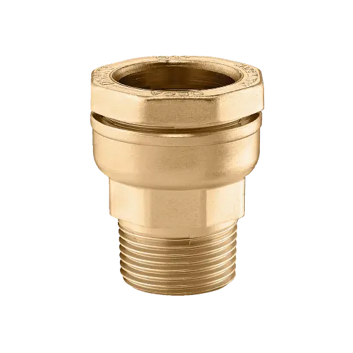 Raccord DECA Caleffi à serrage extérieur BSP mâle pour tuyau de polyéthylène