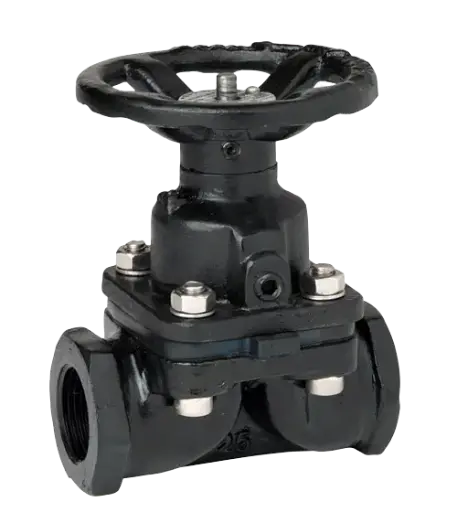 Vanne à membrane fonte Samson manuelle BSP femelle x BSP femelle